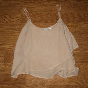 URBAN OUTFITTERS: Pale Pink Crop Top